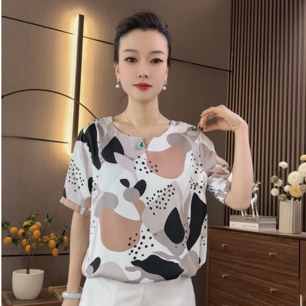 〖108福〗新款时尚遮肉显瘦衬衫上衣洋气百搭