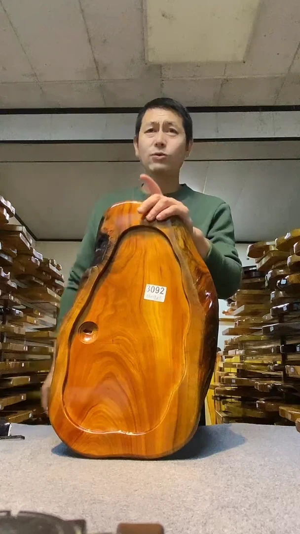实木原木茶盘 一物一拍(不含配件）