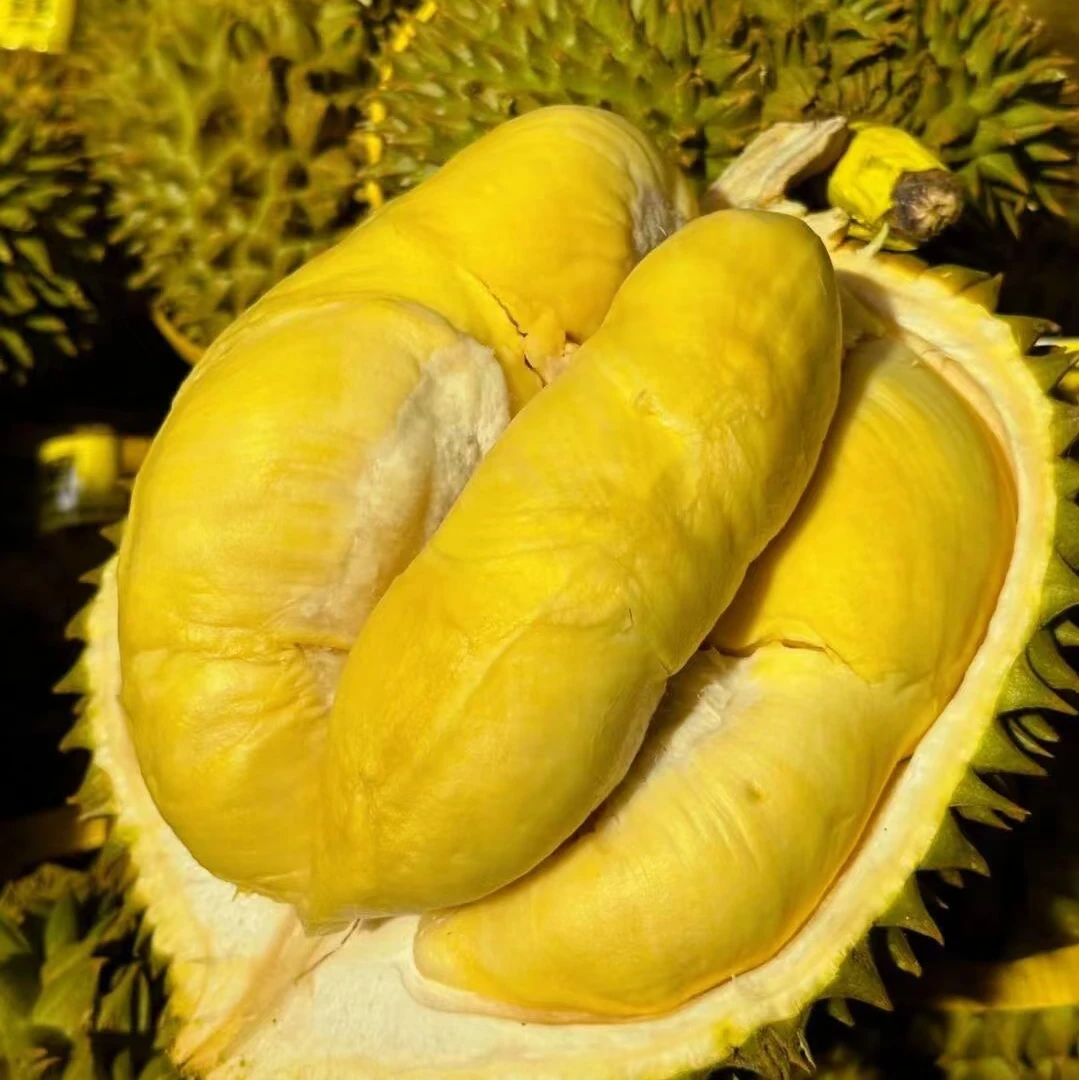 【金枕榴莲】2斤纯肉包干包丨树熟金枕鲜榴莲丨鲜果现开核小核大1000g纯肉 包品质口感 南京同城小时达金枕泰国