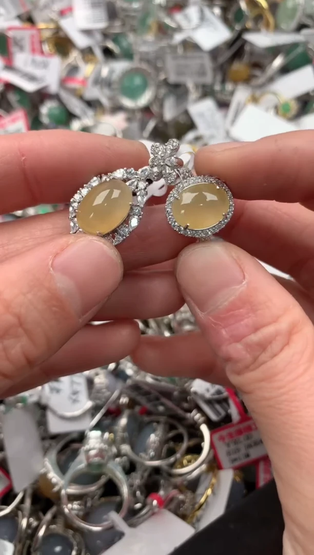 银S925镶嵌戒指翡翠8888----8