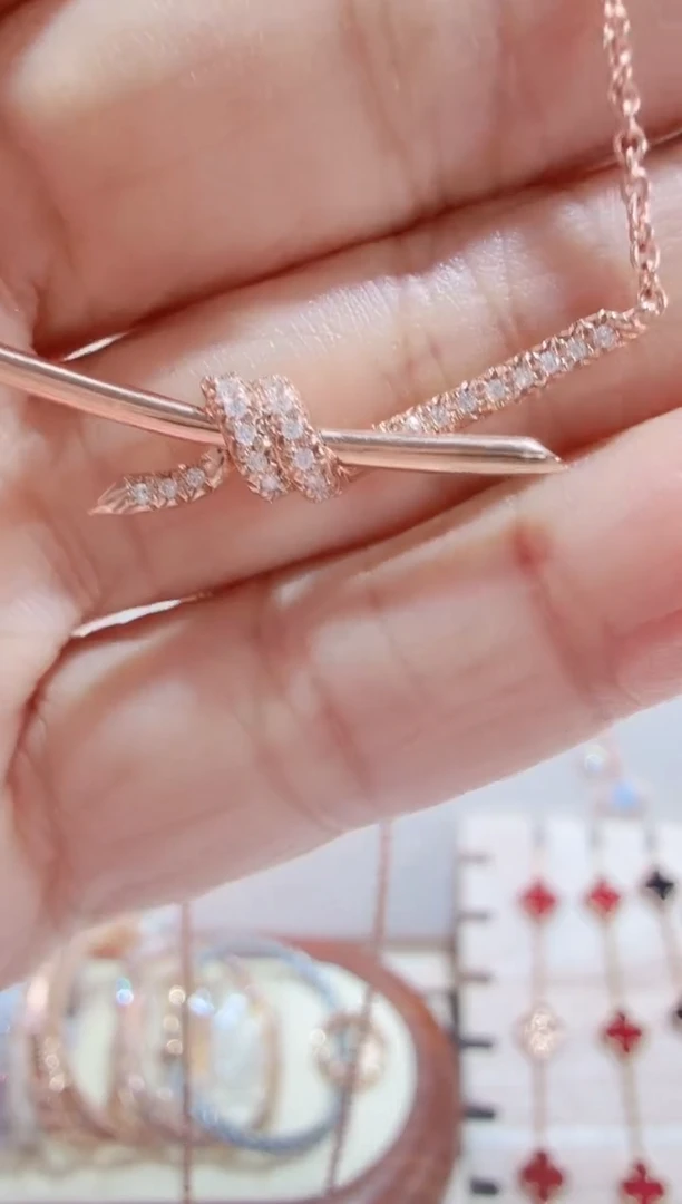 玛瑙/玉髓手链18K金镶嵌18K金钻石套链