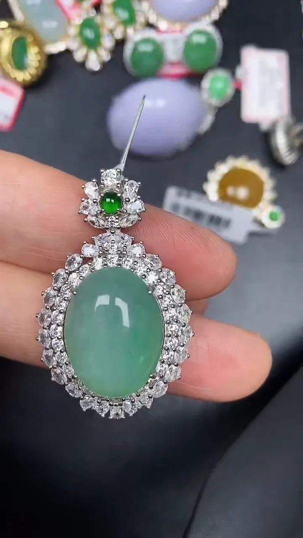 银S925镶嵌戒指翡翠1890