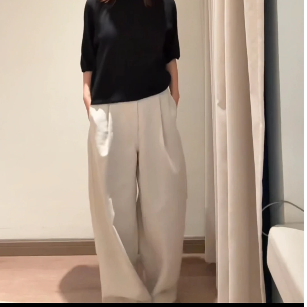 秋冬随性裤 宽松直筒休闲裤遮胯显瘦