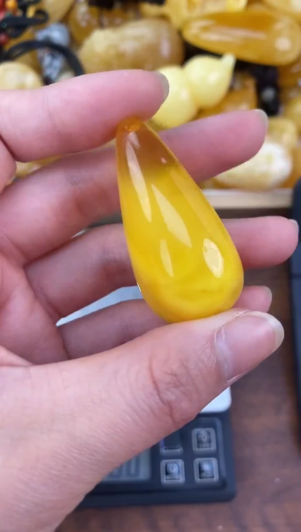 裸石琥珀未镶嵌天然琥珀蜜蜡