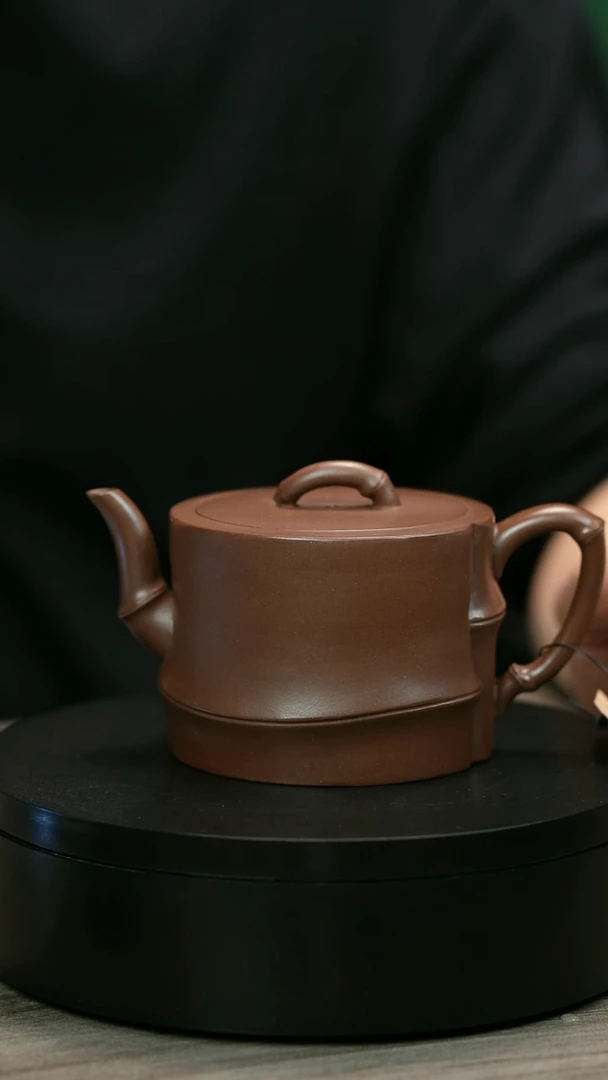 茶壶紫砂热**荡H2165赵信军光素竹节