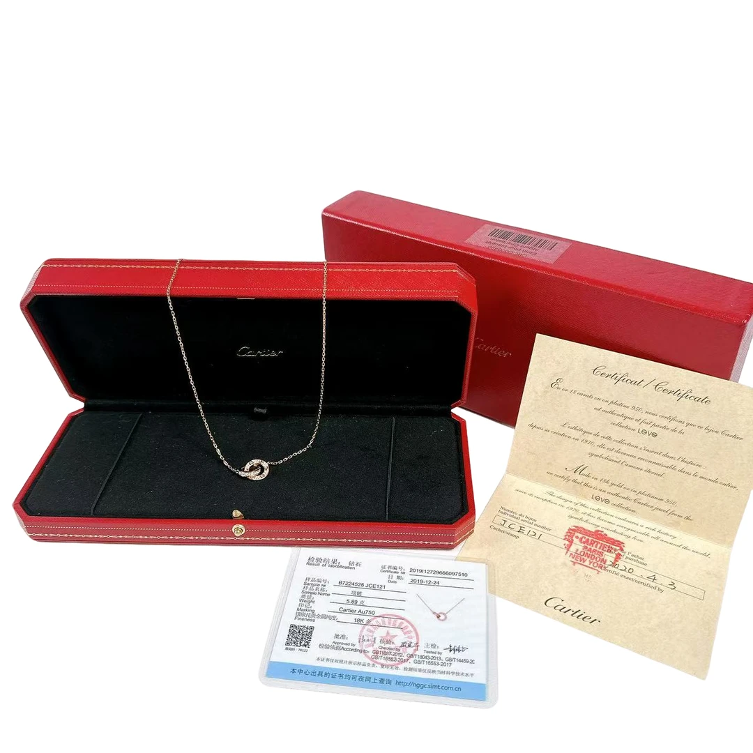 95新 Cartier/卡地亚 安洁利严选项链/0012547