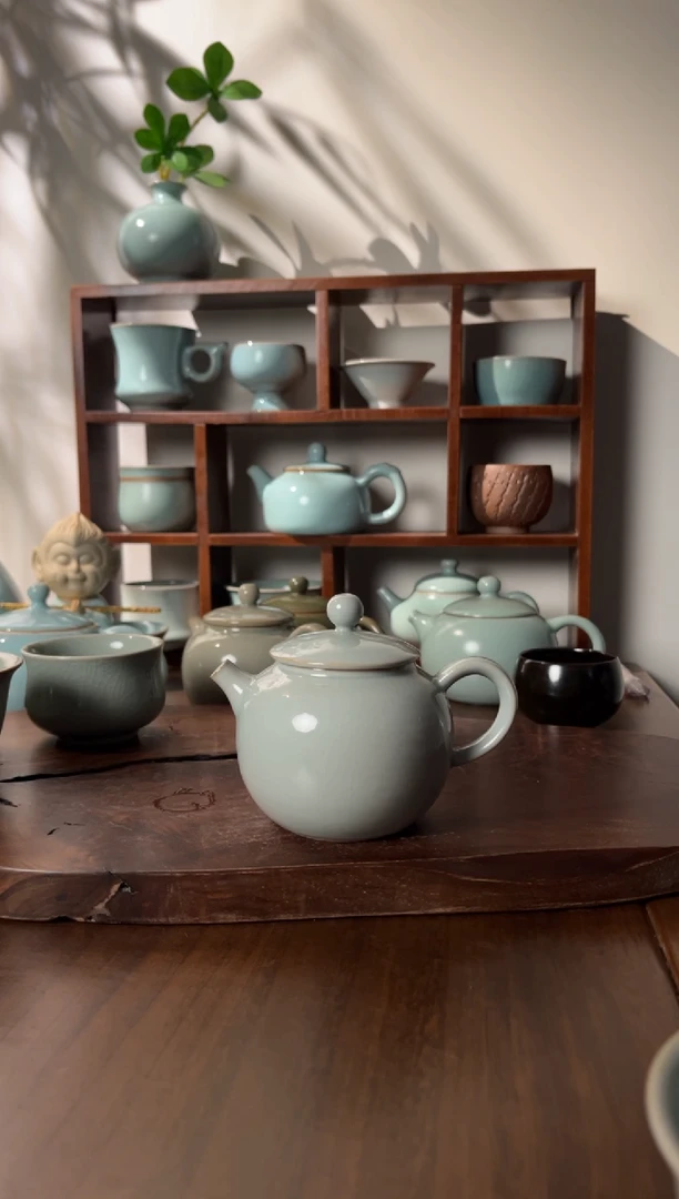 【闪购商品】杯张公巷仿古釉色苹果壶