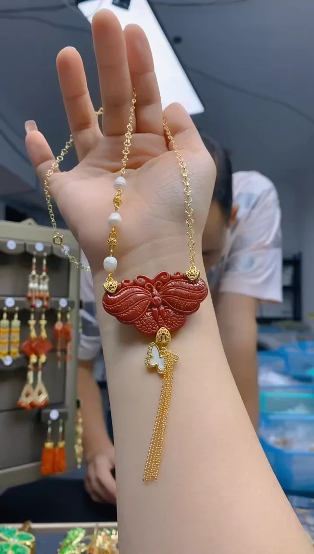 【闪购商品】翡翠耳饰合金0135翡翠锁骨链