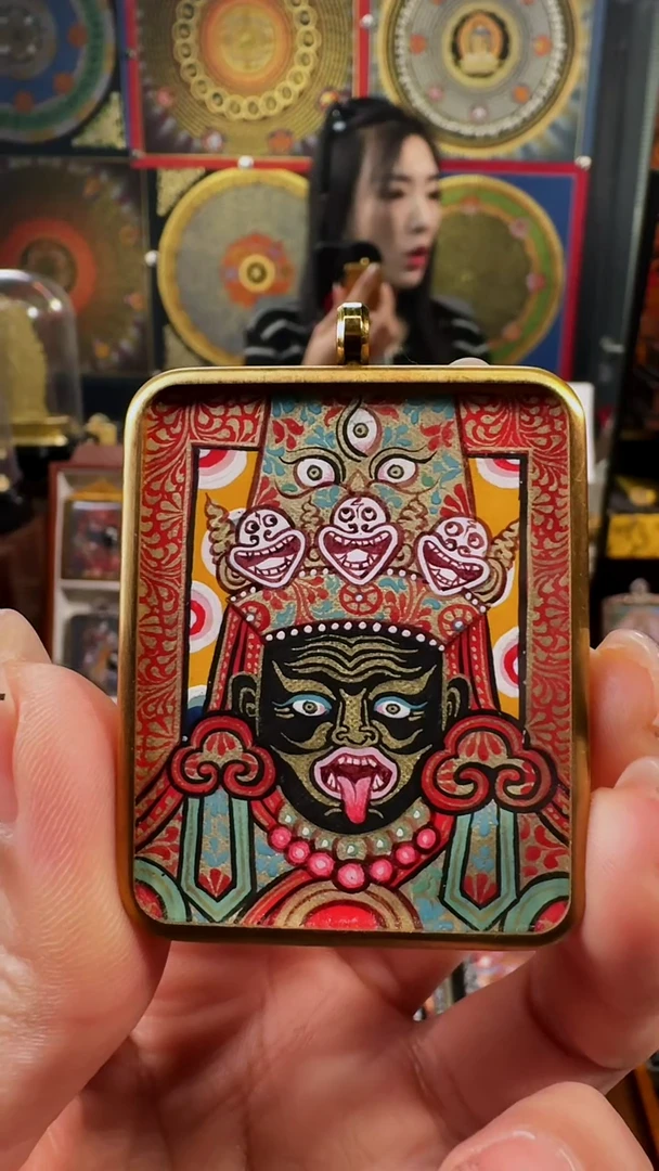 【闪购商品】吊坠壹善缘城手绘唐卡扎基