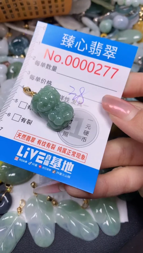 【闪购商品】翡翠颈饰未镶嵌含绳000277