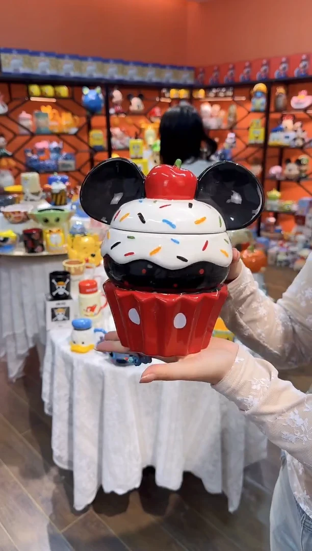 瓷片@@米奇冰激凌饼干罐