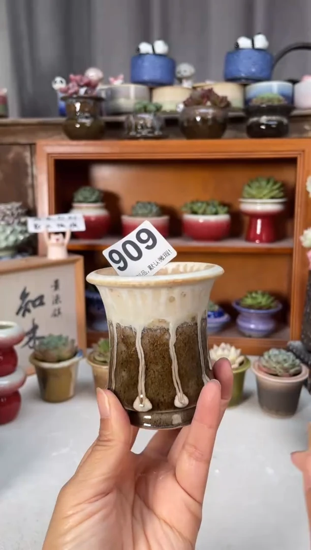 瓷片909知木小芳花盆