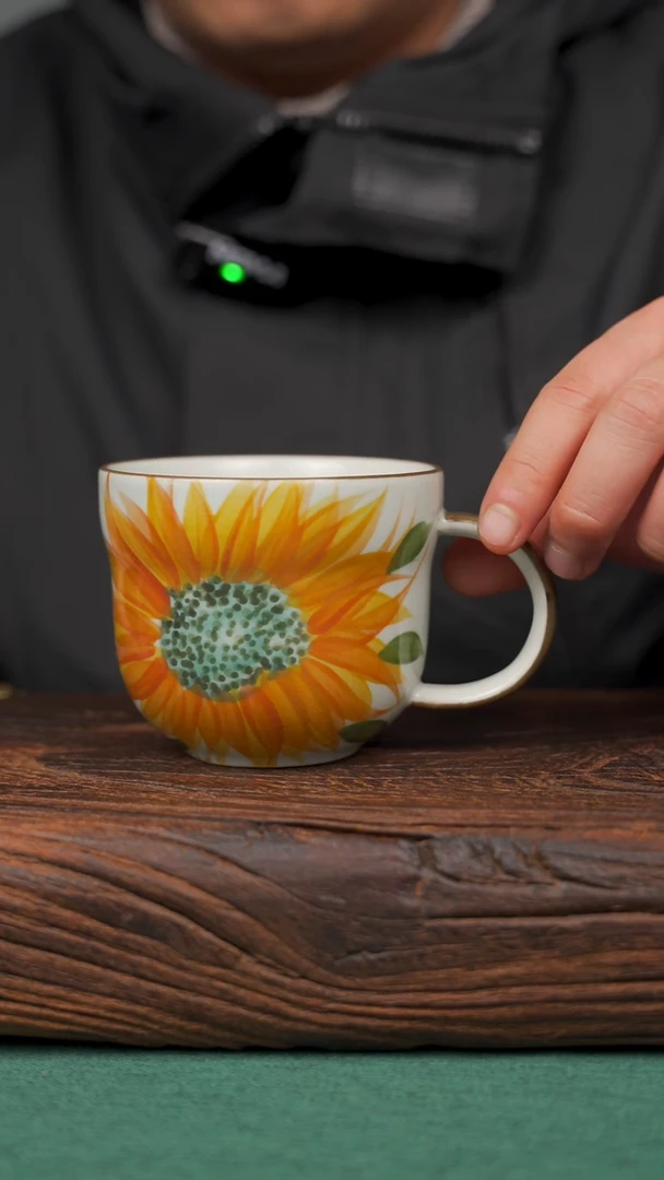 【闪购商品】瓷片75寻一缕瓷香杯釉下手工手绘瓷器