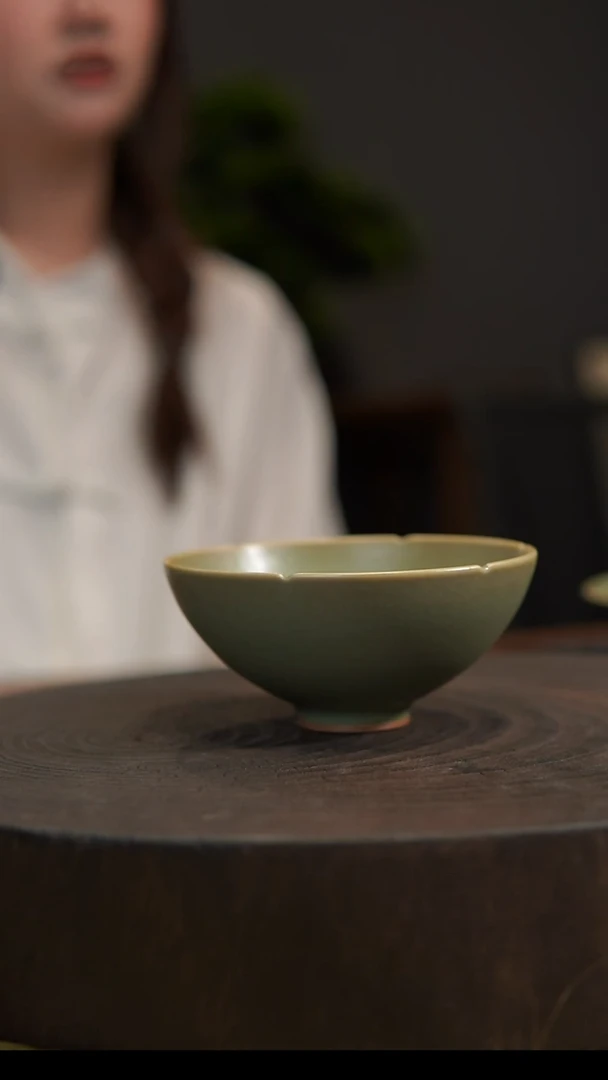 杯子葵口杯 原款老釉