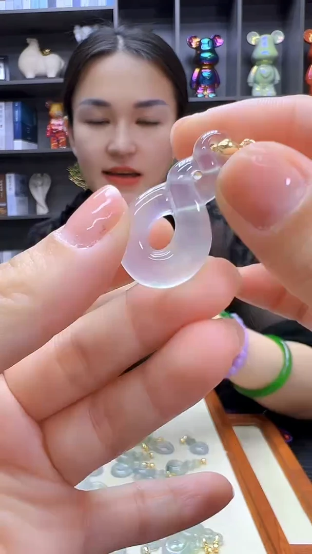 翡翠14K金镶嵌颈饰丹丹diy劲饰