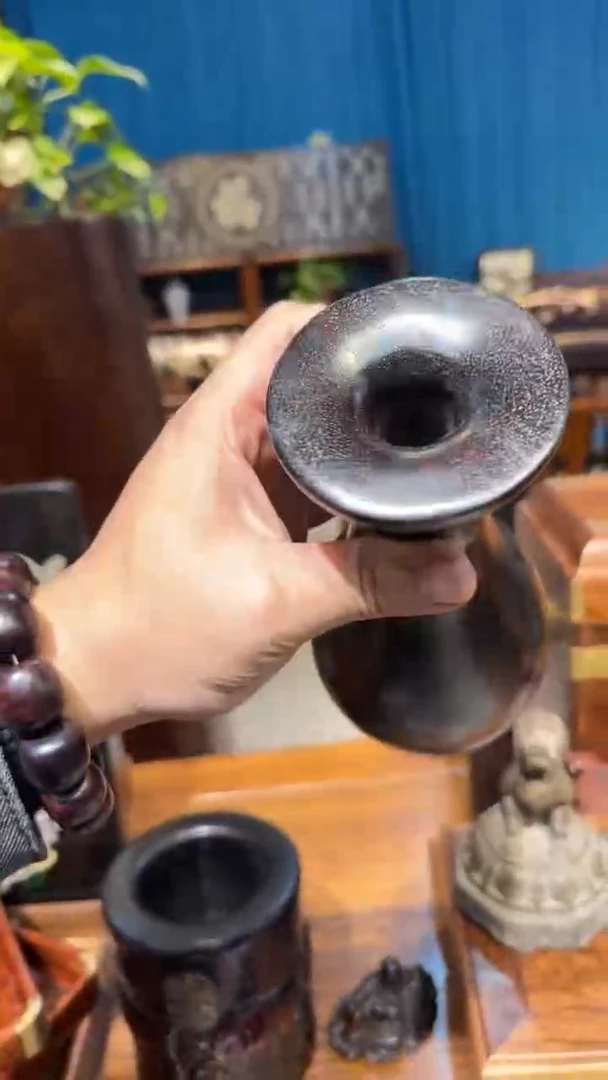 木紫檀花瓶摆件邵氏紫檀木艺