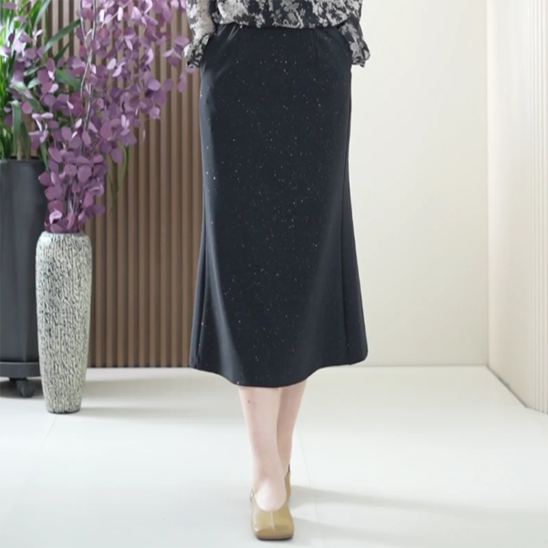 轻奢星空细闪半身裙高弹丝加大码鱼尾裙高级感韩系显瘦A字伞裙女