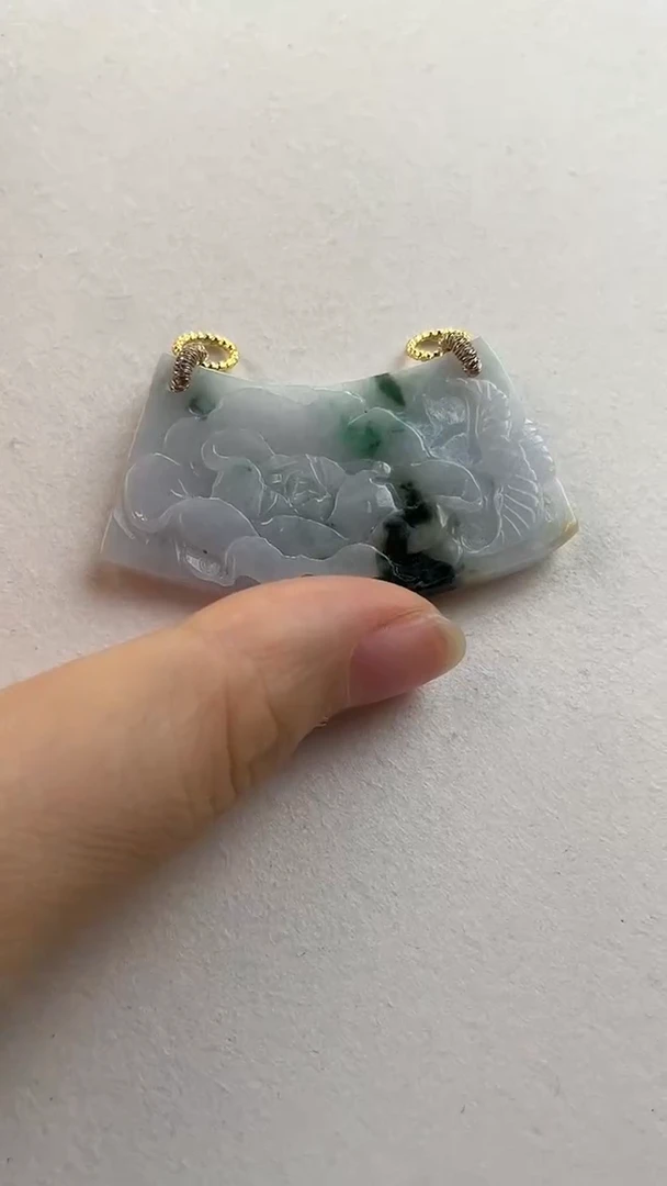 【闪购商品】翡翠颈饰未镶嵌1002赠链,部分宝贝微瑕主播介绍为准