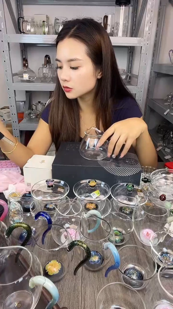 手工艺品玻璃禾器 云昭茶海 孤品