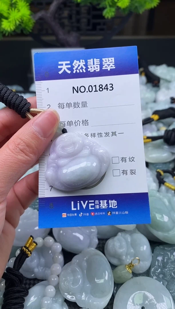 颈饰未镶嵌翡翠天然缅甸翡翠1843
