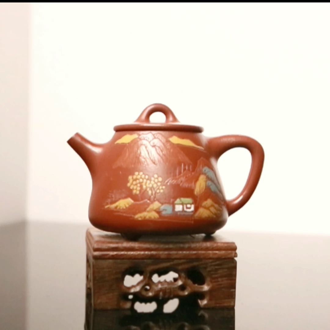 075 高石瓢 210cc 紫砂壶