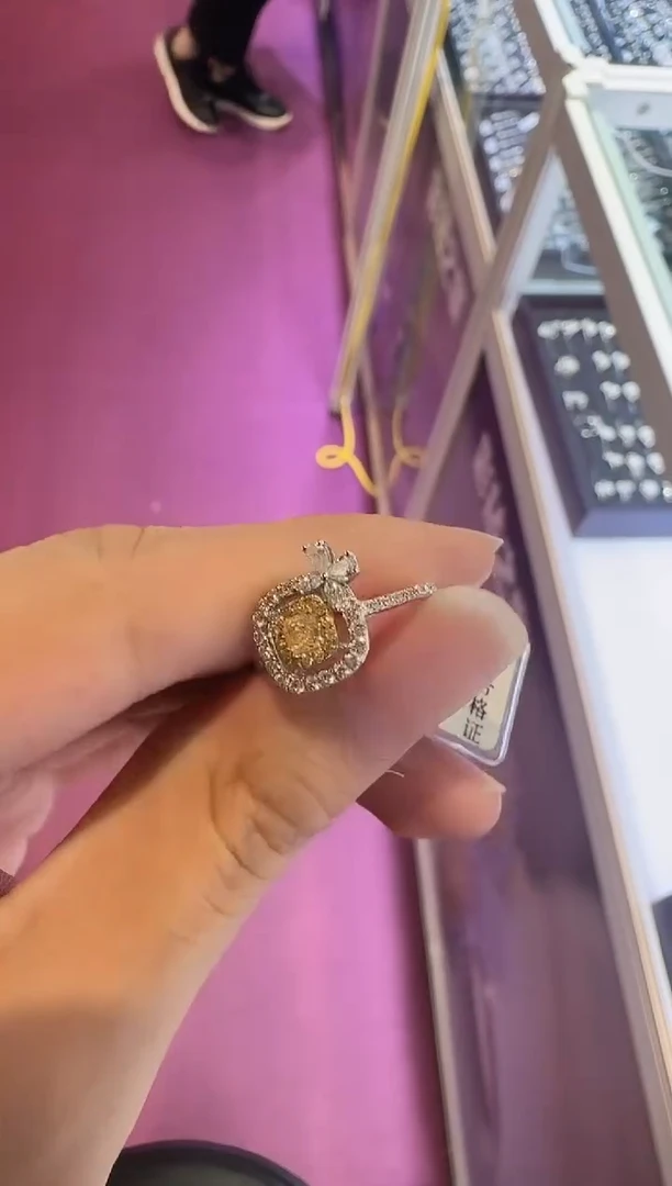 【QM珠宝】18K金镶嵌戒指钻石严选  RY1727 戒指