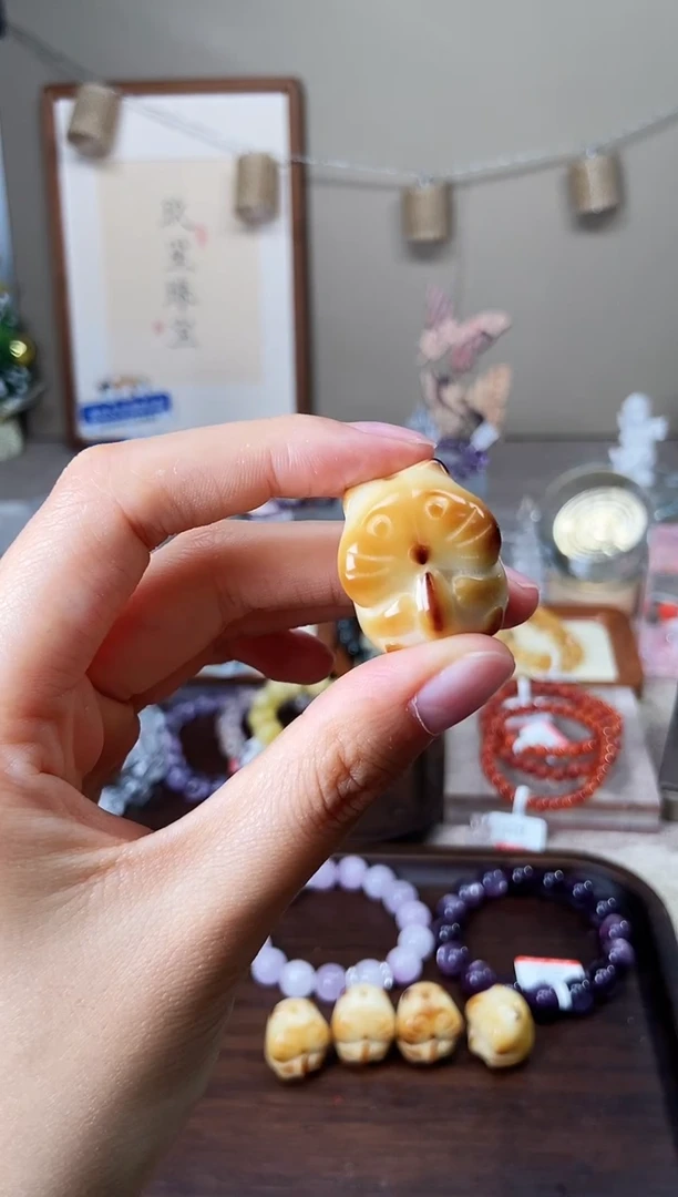 白玉菩提手串仓鼠菩提微瑕