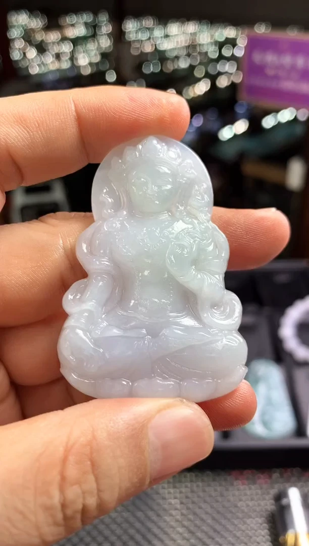 定制翡翠未镶嵌翡翠吊坠--12816