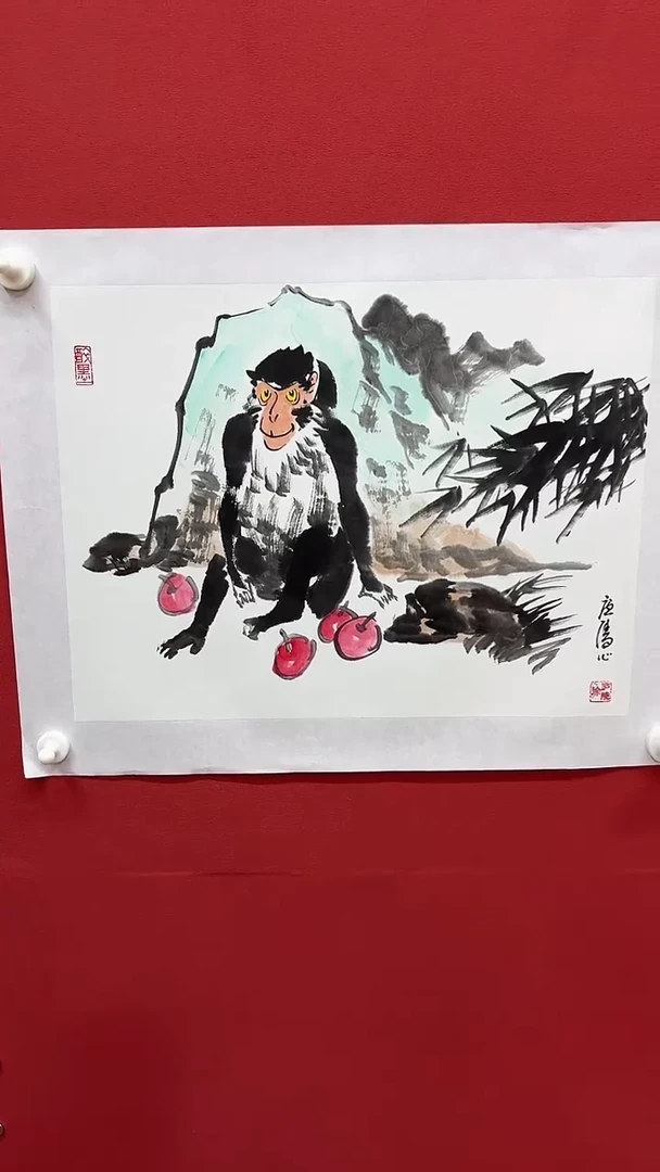 国画徐庐陵精品灵猴1.5平尺
