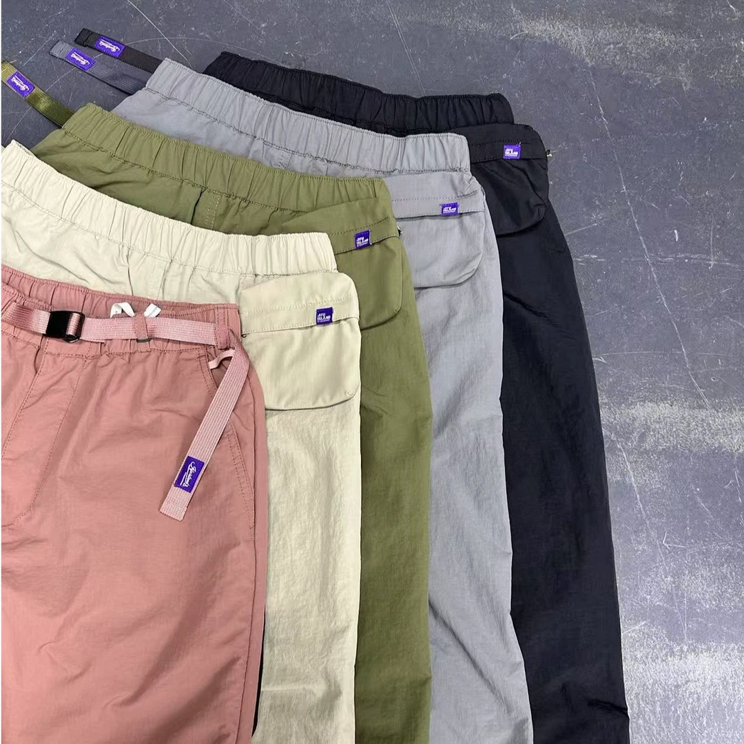小众设计潮牌户外运动工装轻量化机能冲锋裤 2407#点