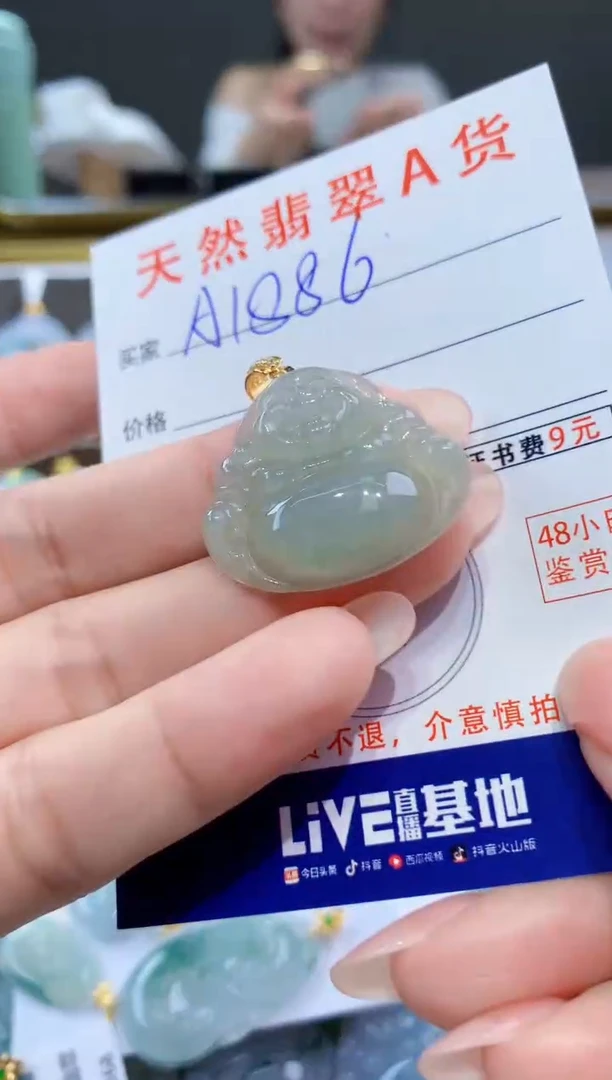 颈饰未镶嵌翡翠天然翡翠A货挂件
