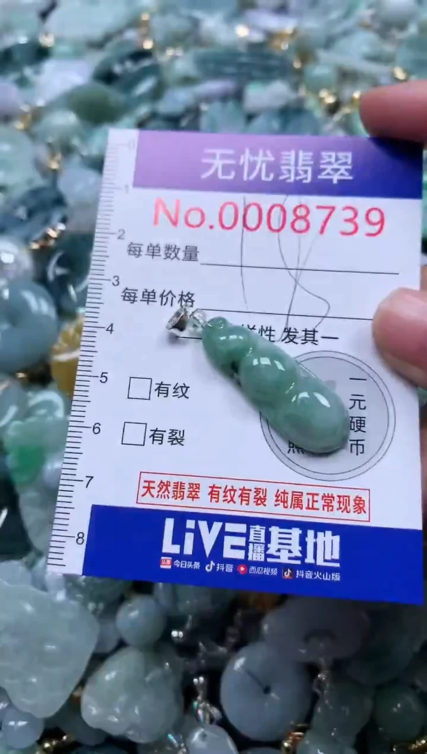 颈饰未镶嵌翡翠8739