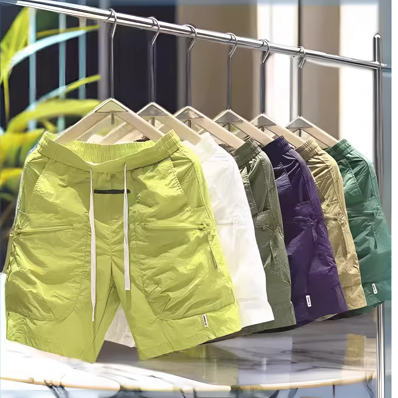 速干夏季男士高腰短裤宽松情侣休闲裤薄款五分裤潮流运动百搭