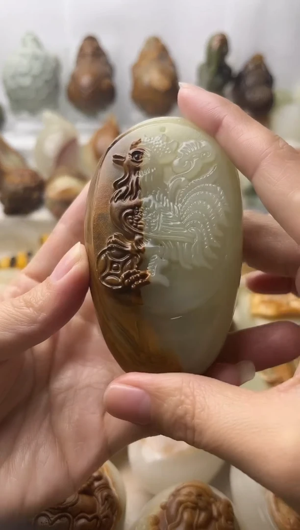 石材古青石棉纹正常不退换鸡