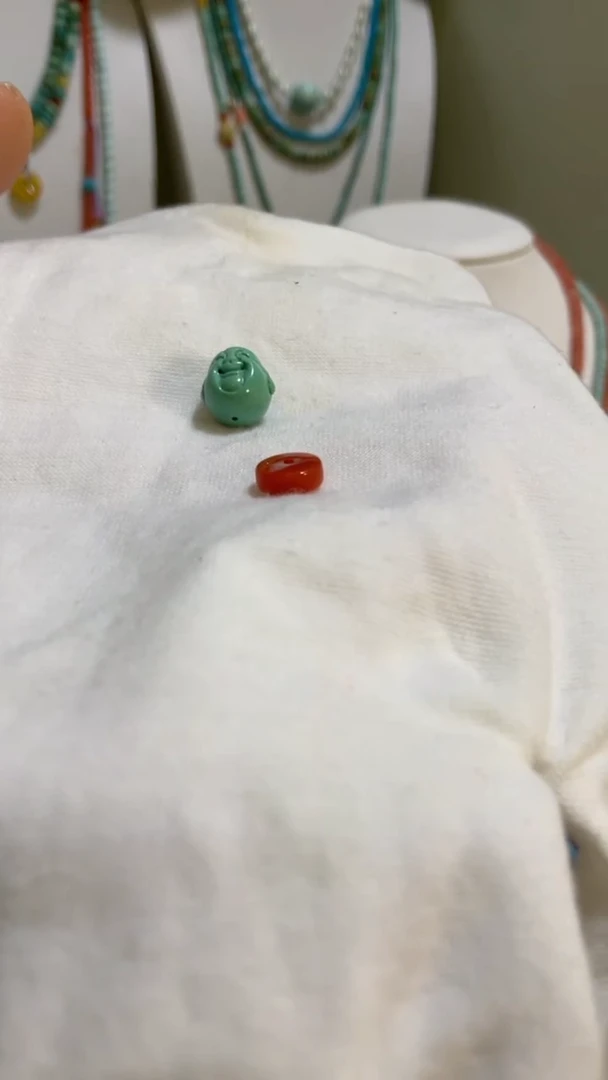 未镶嵌南红玛瑙珠宝奇石9.6mm