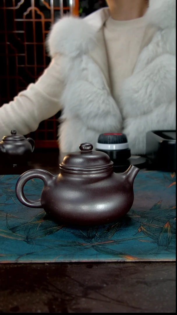 茶壶紫砂纯料石红主人杯