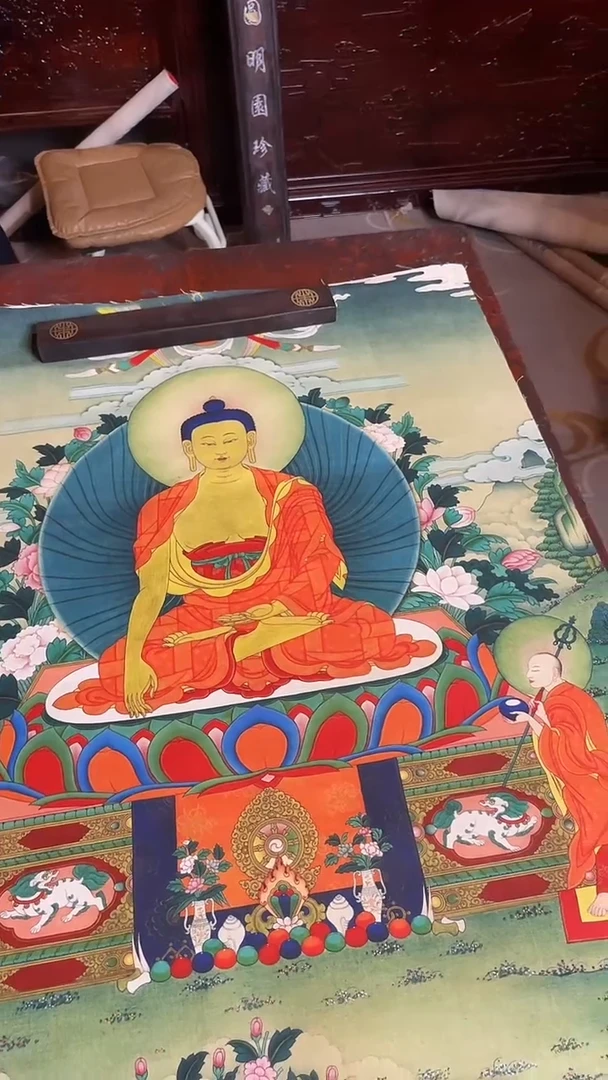 卷轴画手绘唐卡081