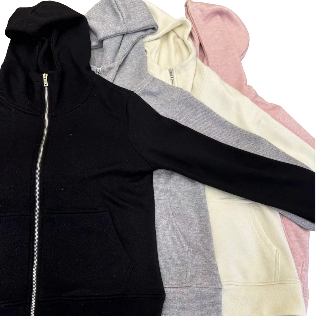 娜姐家【金丝柔软细纱】秋款时尚休闲百搭纯色连帽修身卫衣