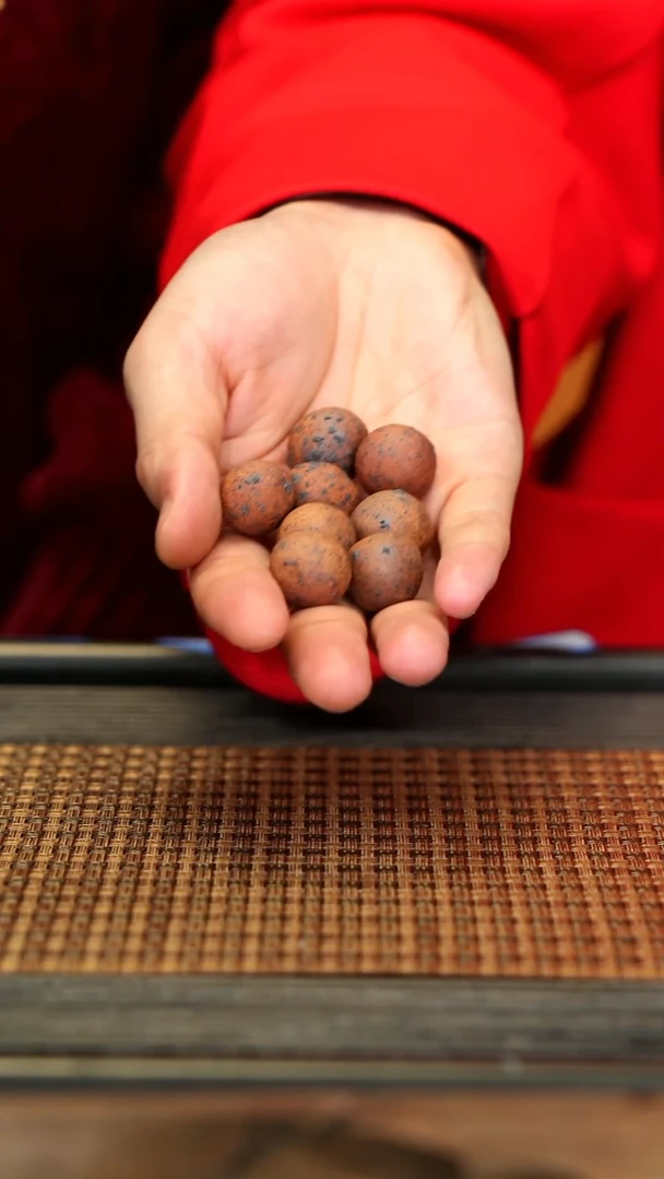 【闪购商品】紫砂茶壶GFY73柴烧柔水珠 八颗