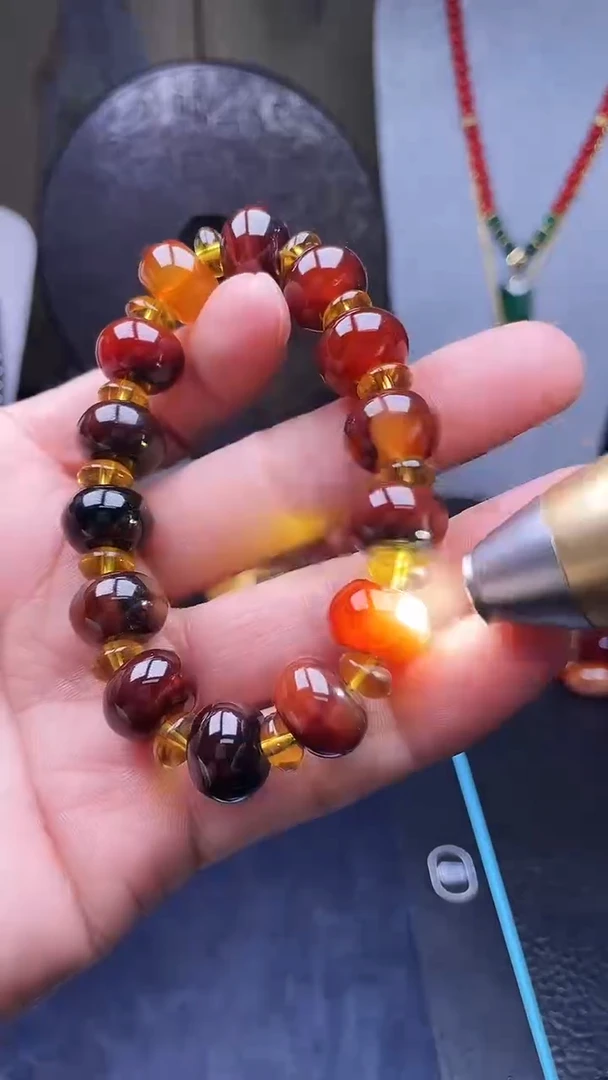 未镶嵌手串玛瑙/玉髓天然珠宝金刚血离子【多样性拍一发一】