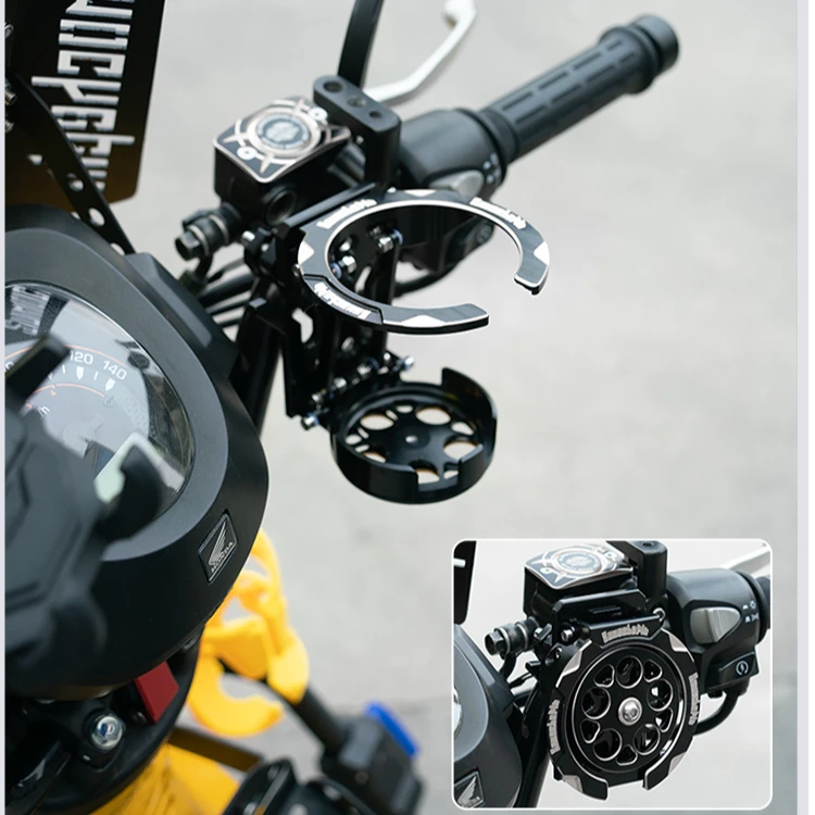 适用本田幼兽CC110金吉拉300闪300摩托车护杠水杯支架水壶架通用