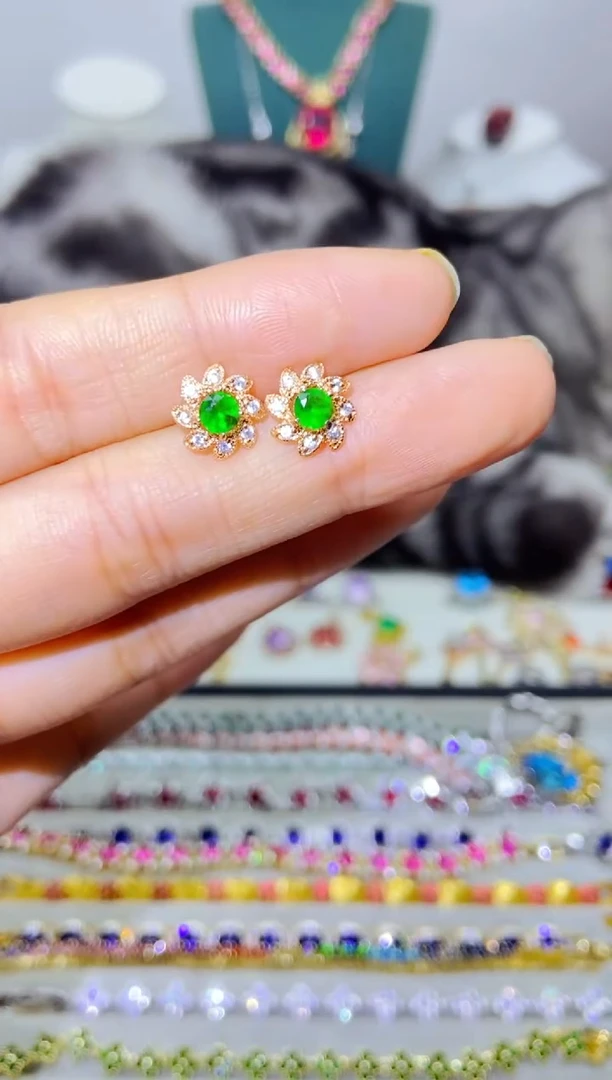 银S925镶嵌戒指烟晶74