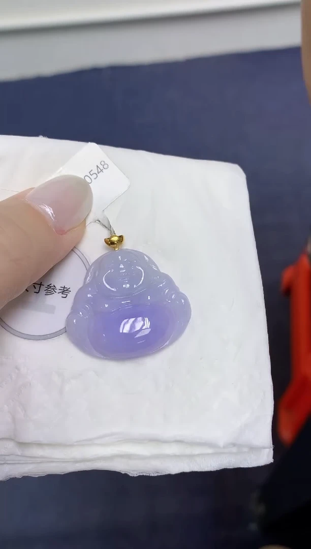 颈饰18K金镶嵌翡翠天然缅甸翡翠A货百元以上9元证书费自理