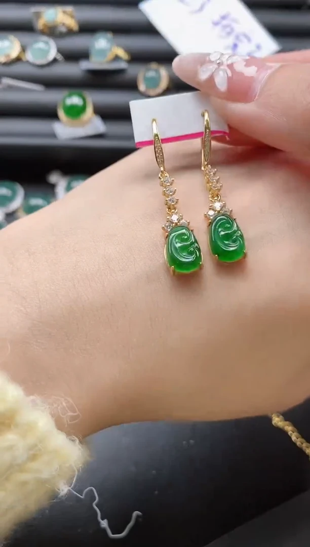 【闪购商品】翡翠戒指银S925镶嵌5151-3