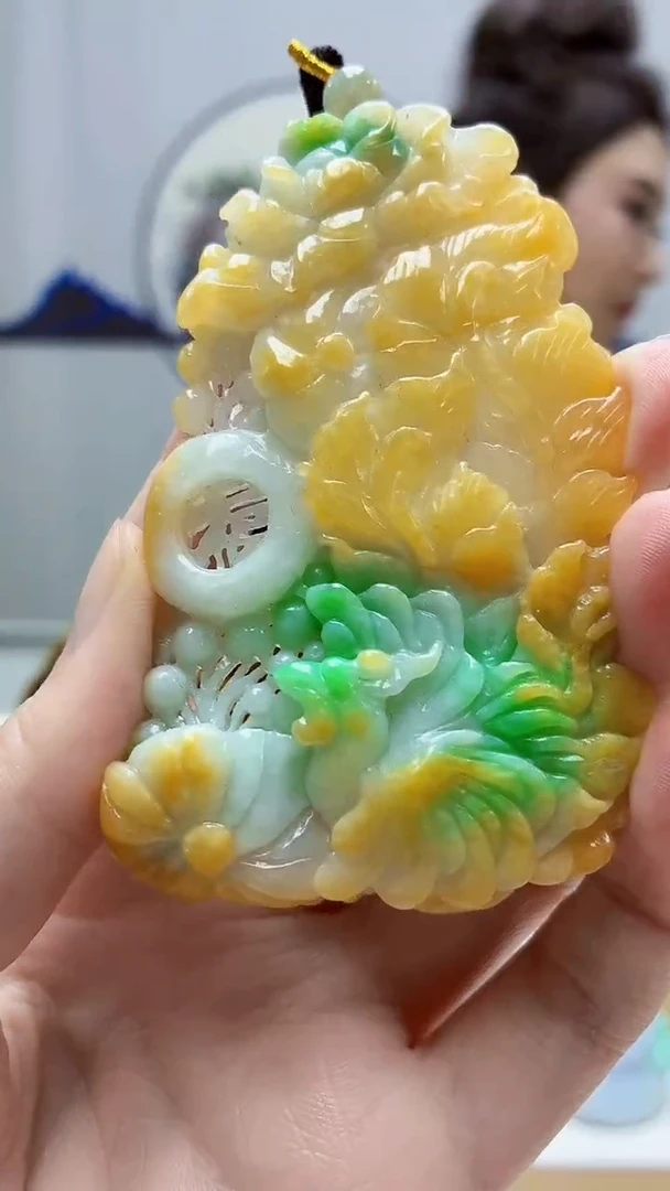 未镶嵌定制翡翠4829zm-毛货挂件凤凰58