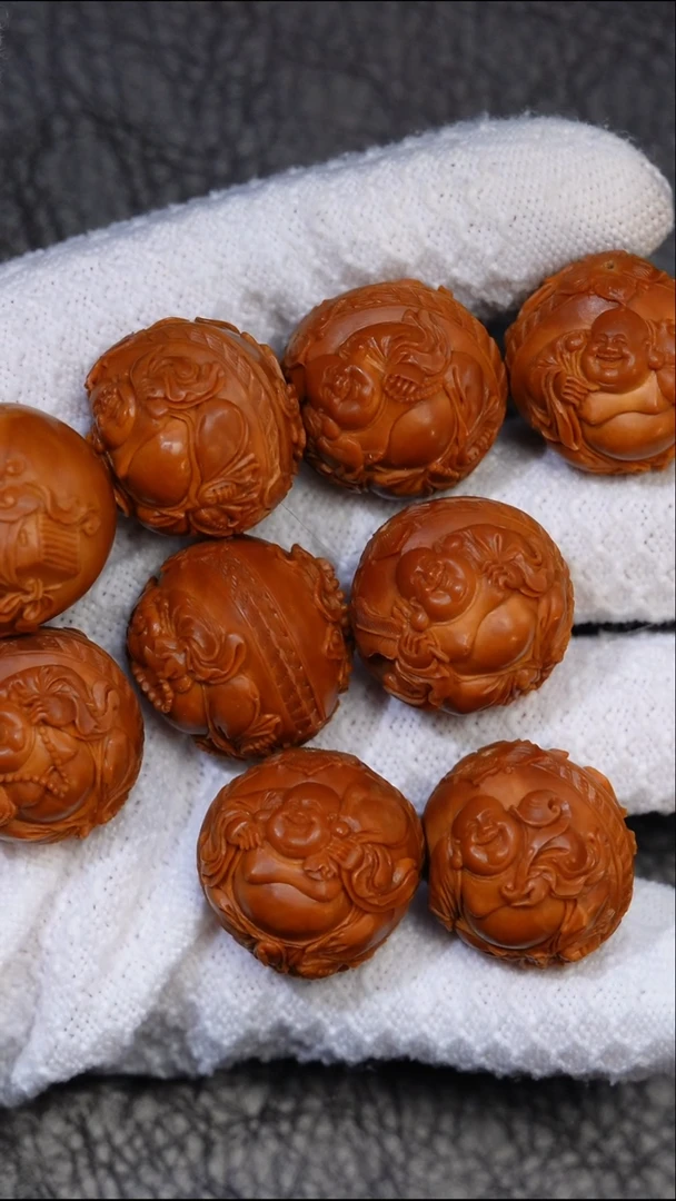 其他橄榄核西***锅宋水官浮雕弥勒