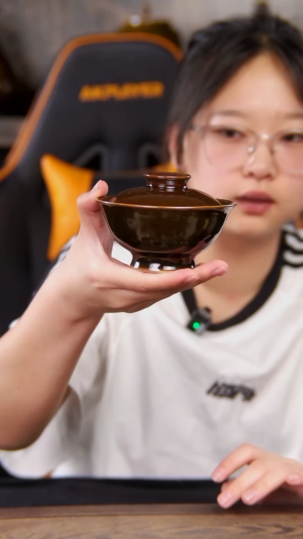 善于和色兩才盖碗原矿釉