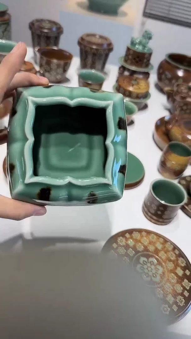 青瓷手工茶器包邮