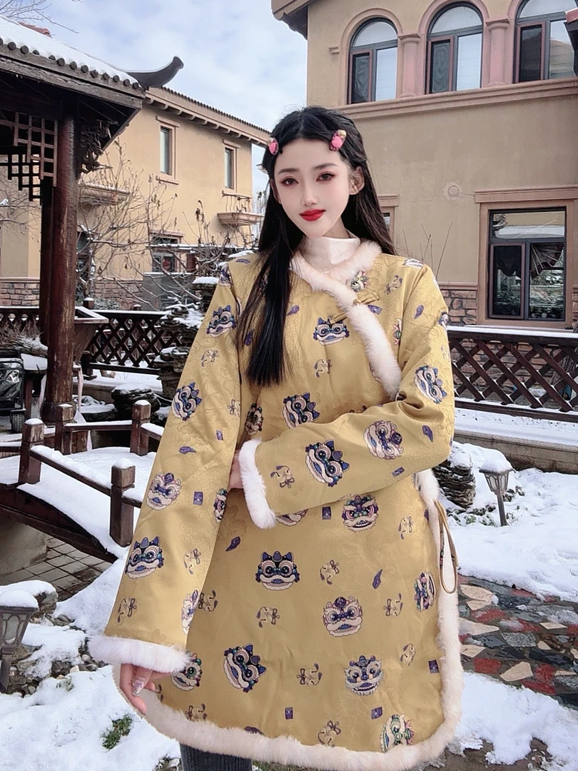 ｛禧隐.黄醒狮｝国风新中式显瘦百搭冬季红人上新中国风女装上衣