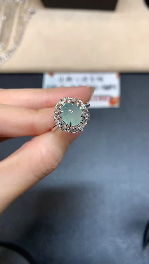 【闪购商品】翡翠戒指18K金镶嵌【无鉴赏期